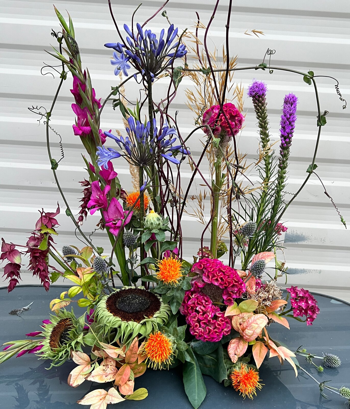 Contemporary floristry arrangement for continued professional development