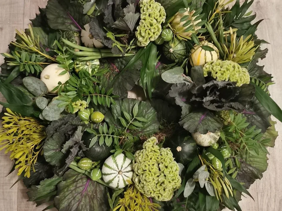 Textural vegetable and botanical design