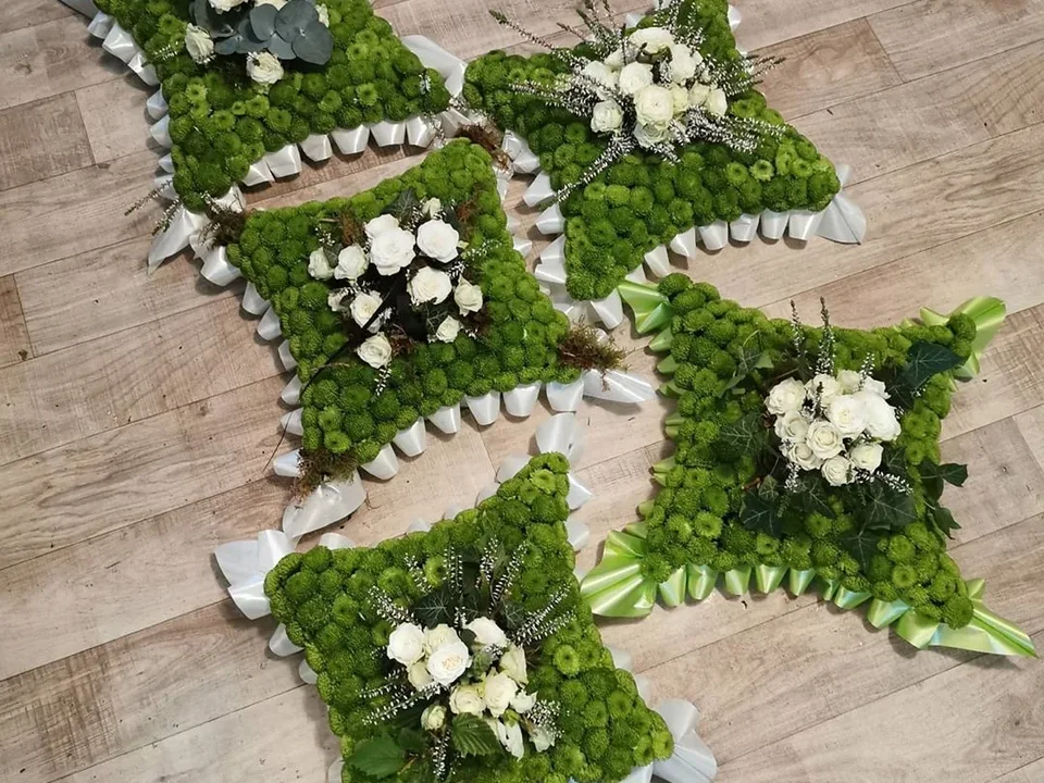 Personalised floral letter tribute