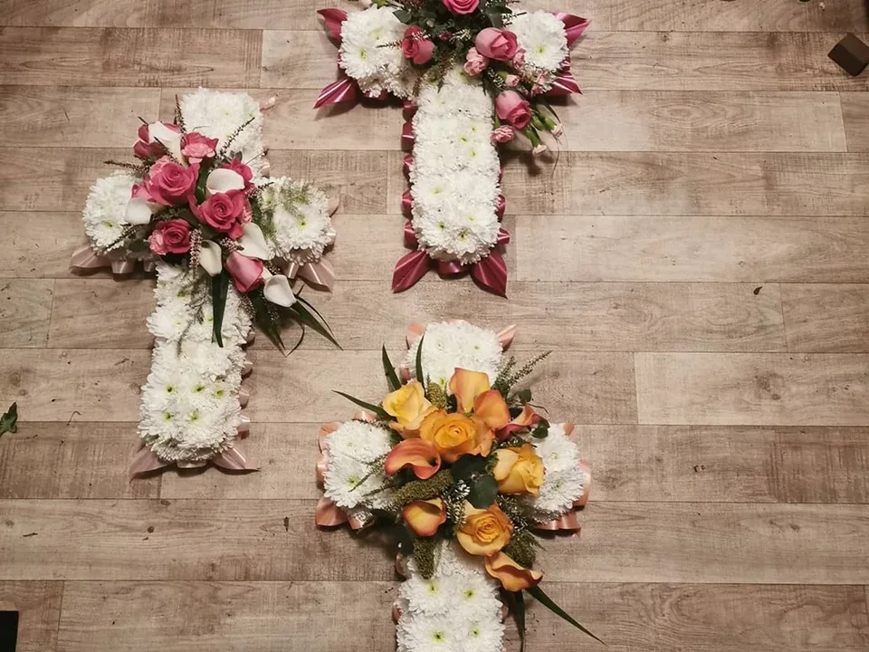 Collection of personalised cross tributes